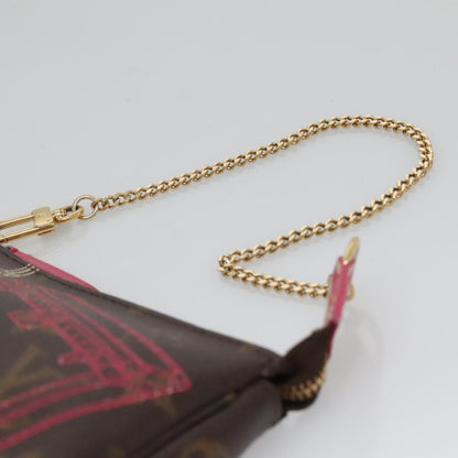 Louis Vuitton Mini Pochette Accessoires, Brown, Canvas, clutch