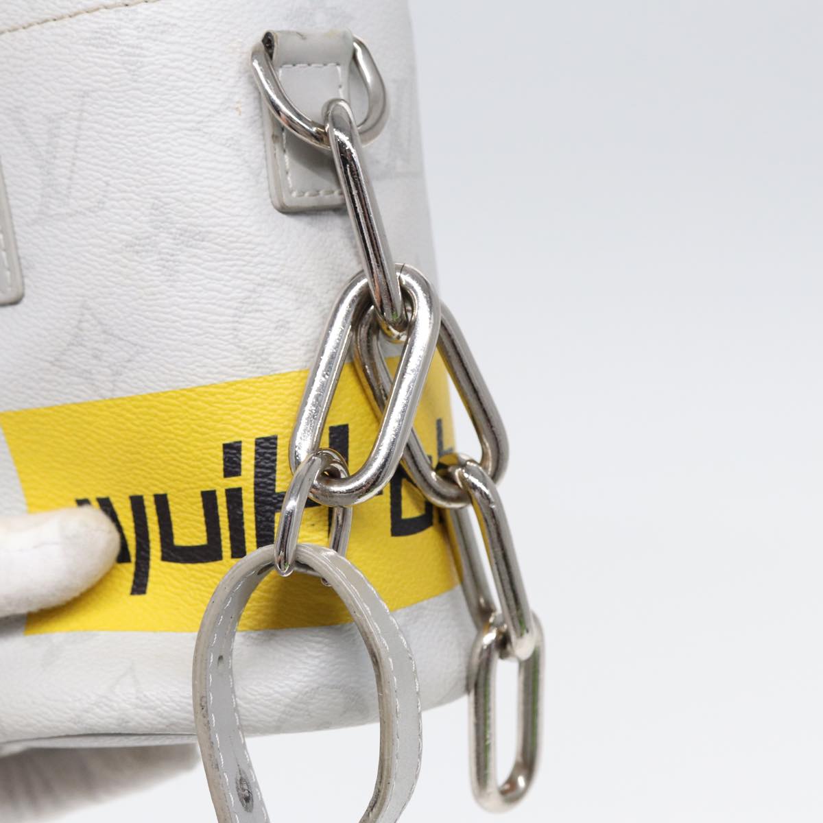 Louis Vuitton Chalk Nano, White, Leather, shoulder