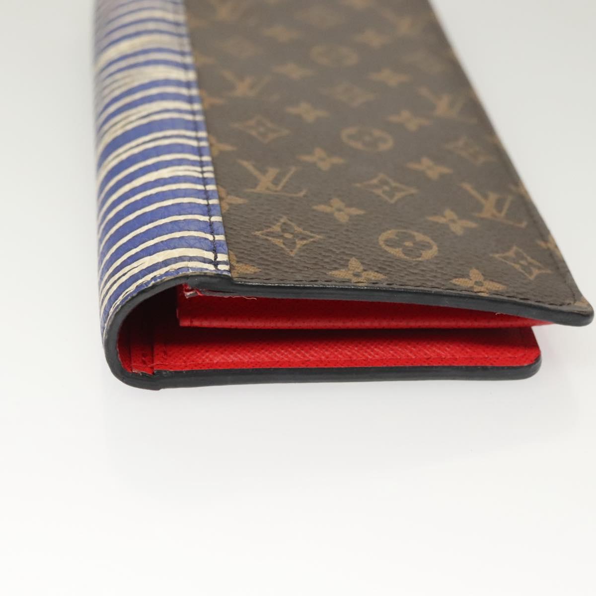 Louis Vuitton Brazza, Brown, Canvas, wallet