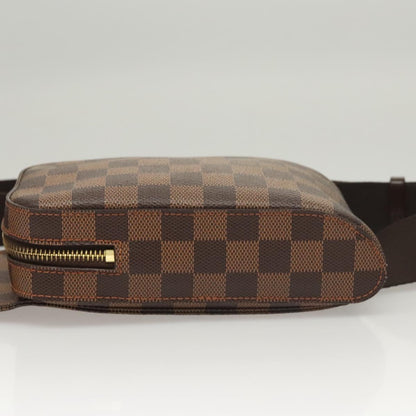 Louis Vuitton Geronimo, Brown, Canvas, shoulder