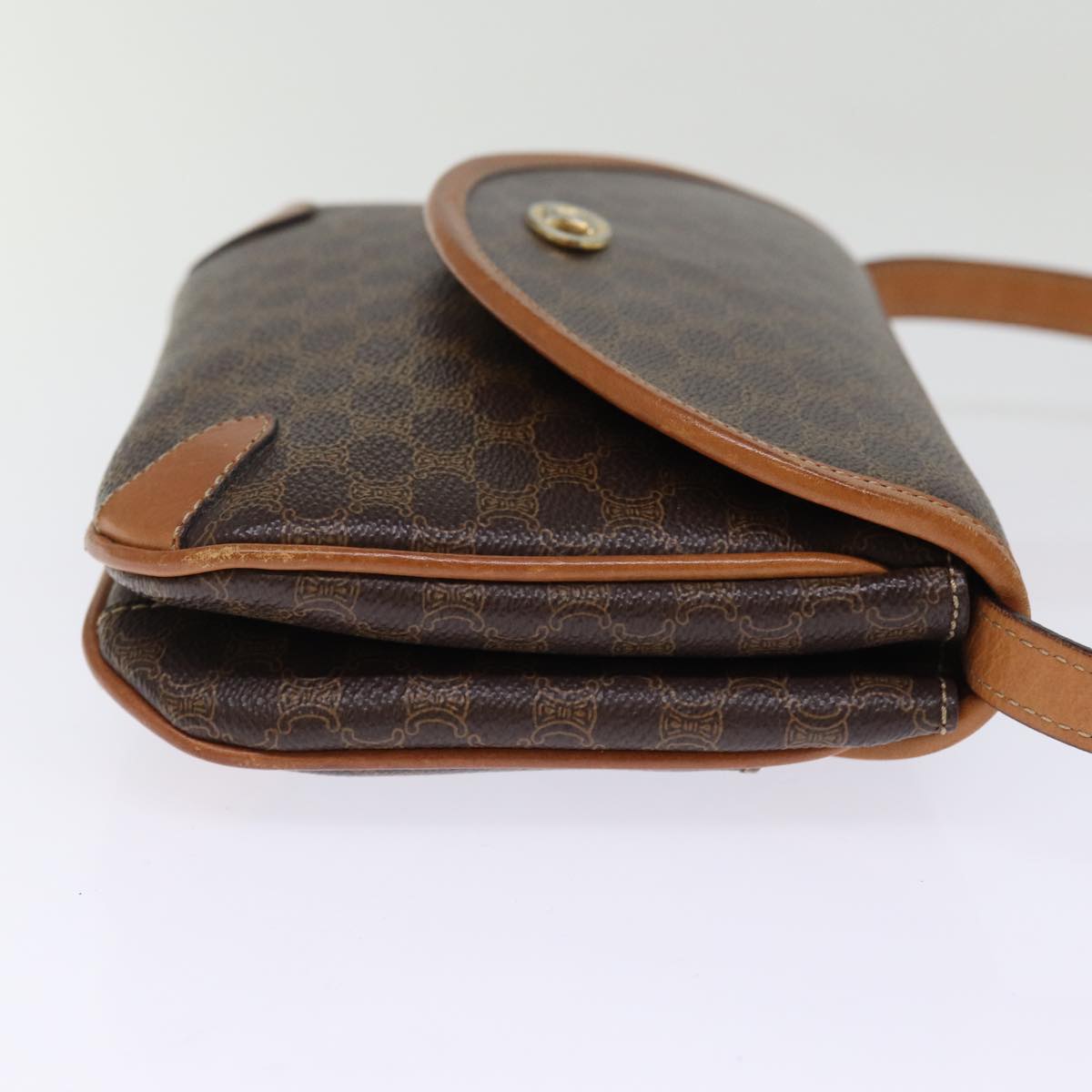 Céline Macadam, Brown, Canvas, shoulder