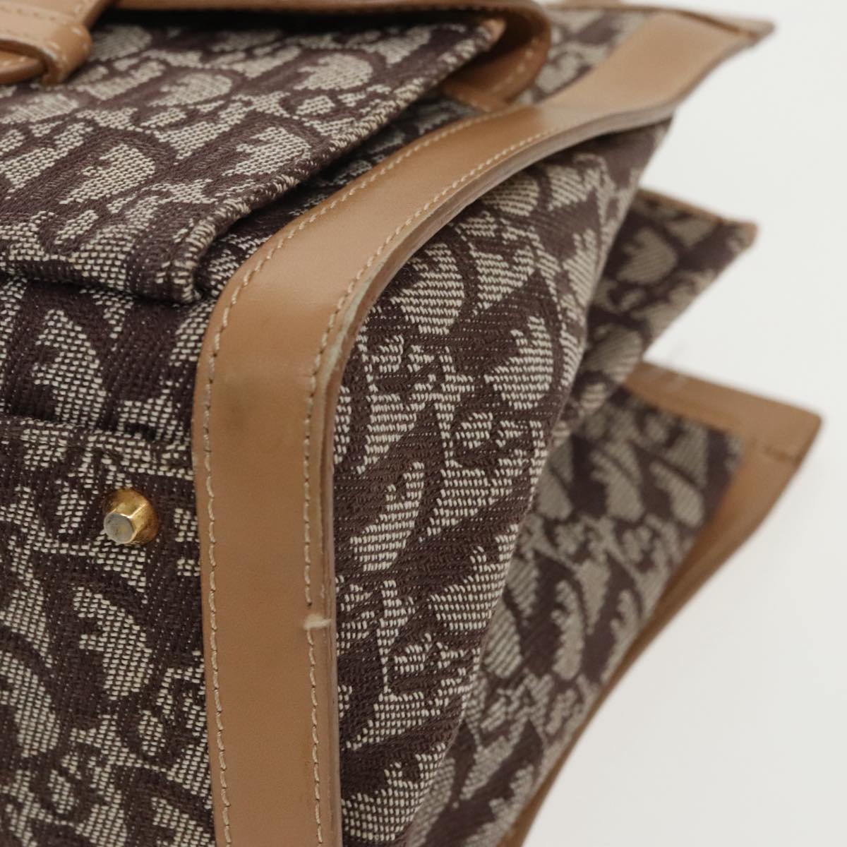 Dior Trotter, Brown, Canvas, handbag