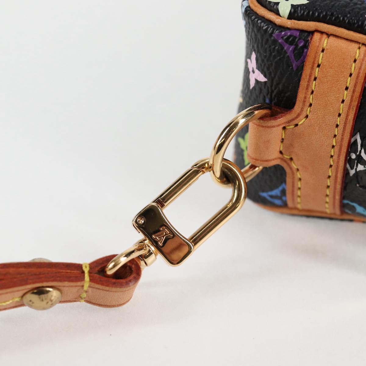 Louis Vuitton Wapity, Black, Canvas, clutch