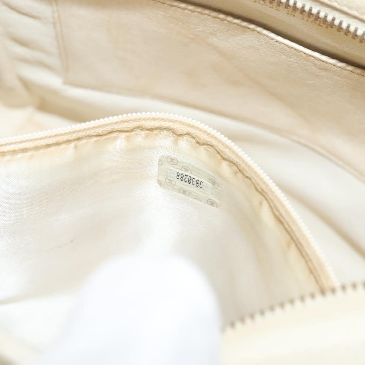 Chanel, White, Leather, shoulder