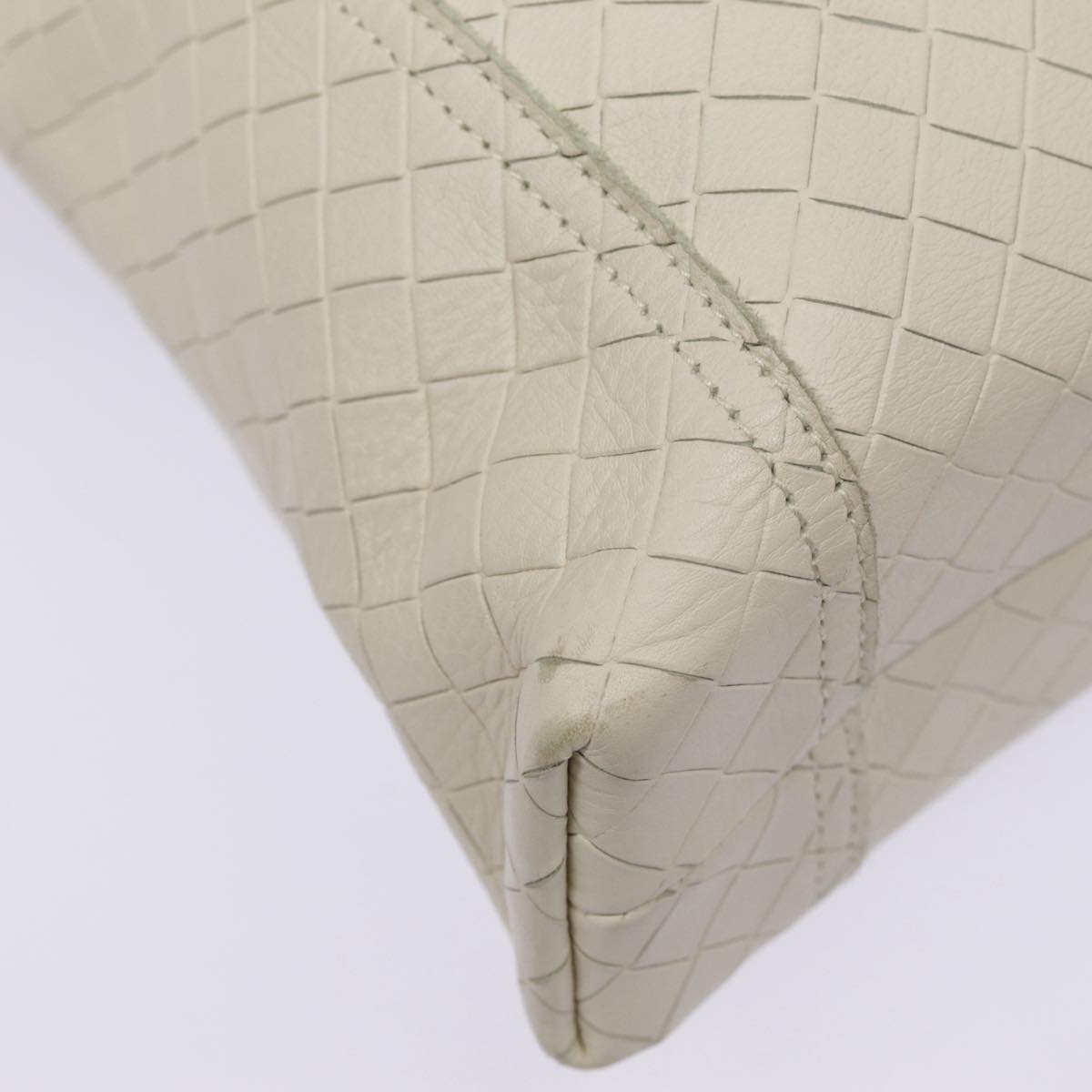 Bottega Veneta Intrecciato, White, Leather, shoulder