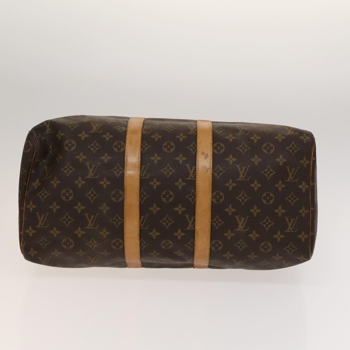 Louis Vuitton Keepall 45, Brown, Canvas, travel