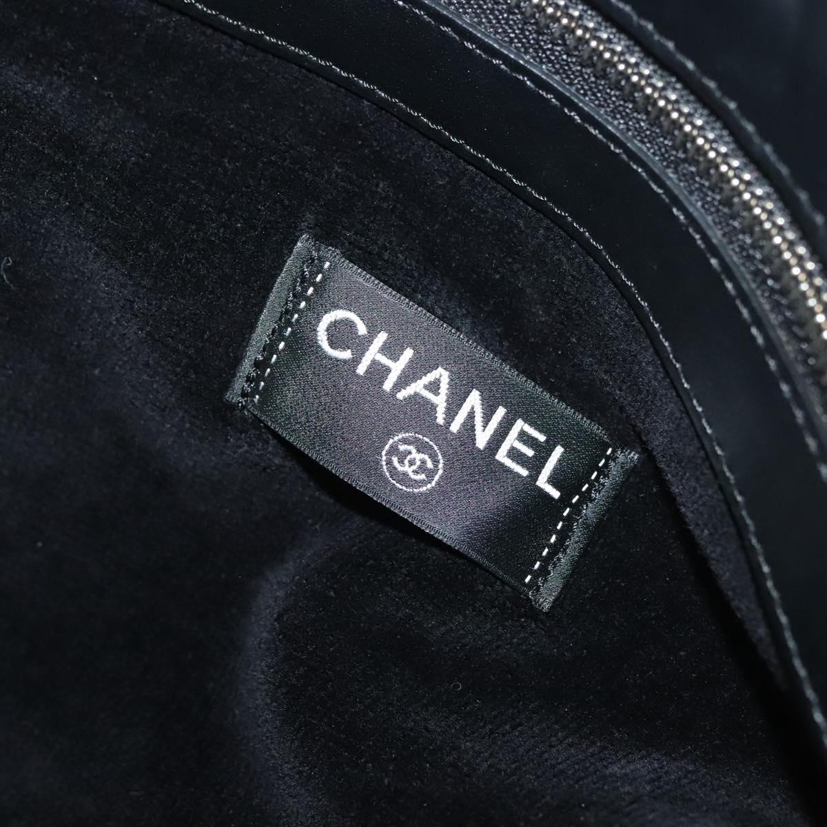 Chanel Logo CC, Black, Leather, tote