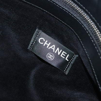 Chanel Logo CC, Black, Leather, tote