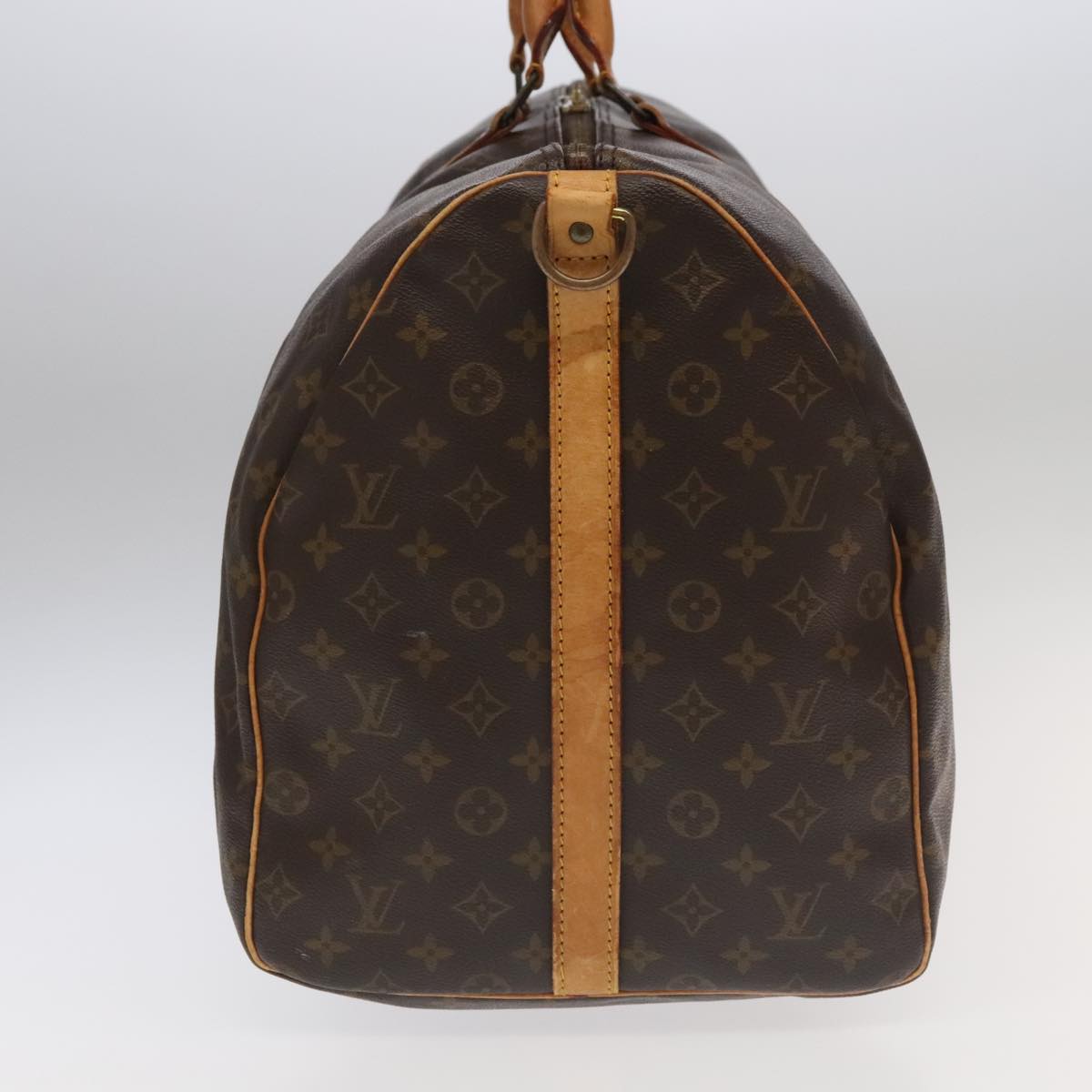 Louis Vuitton Keepall Bandoulière 60, Brown, Canvas, travel