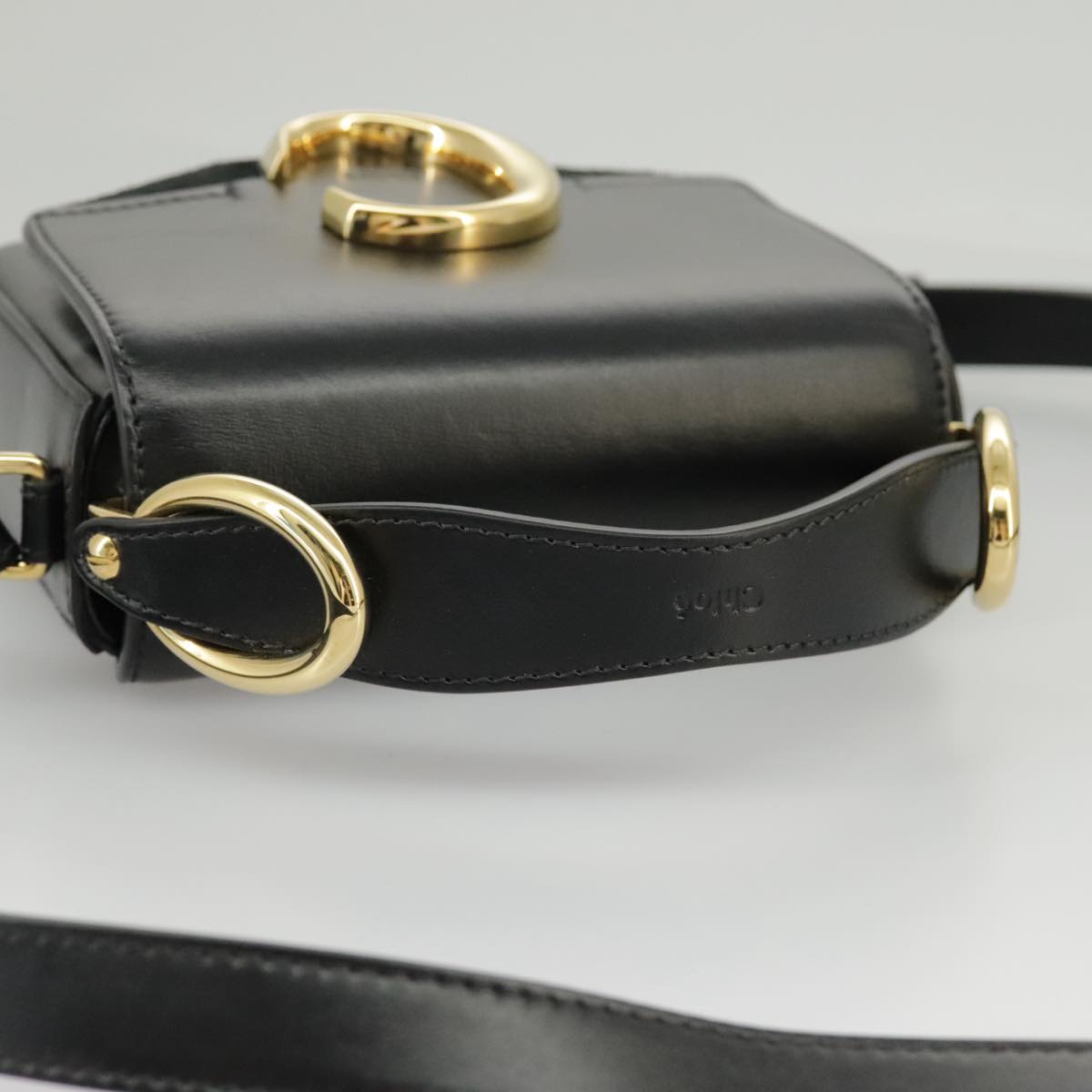 Chloé C, Black, Leather, handbag