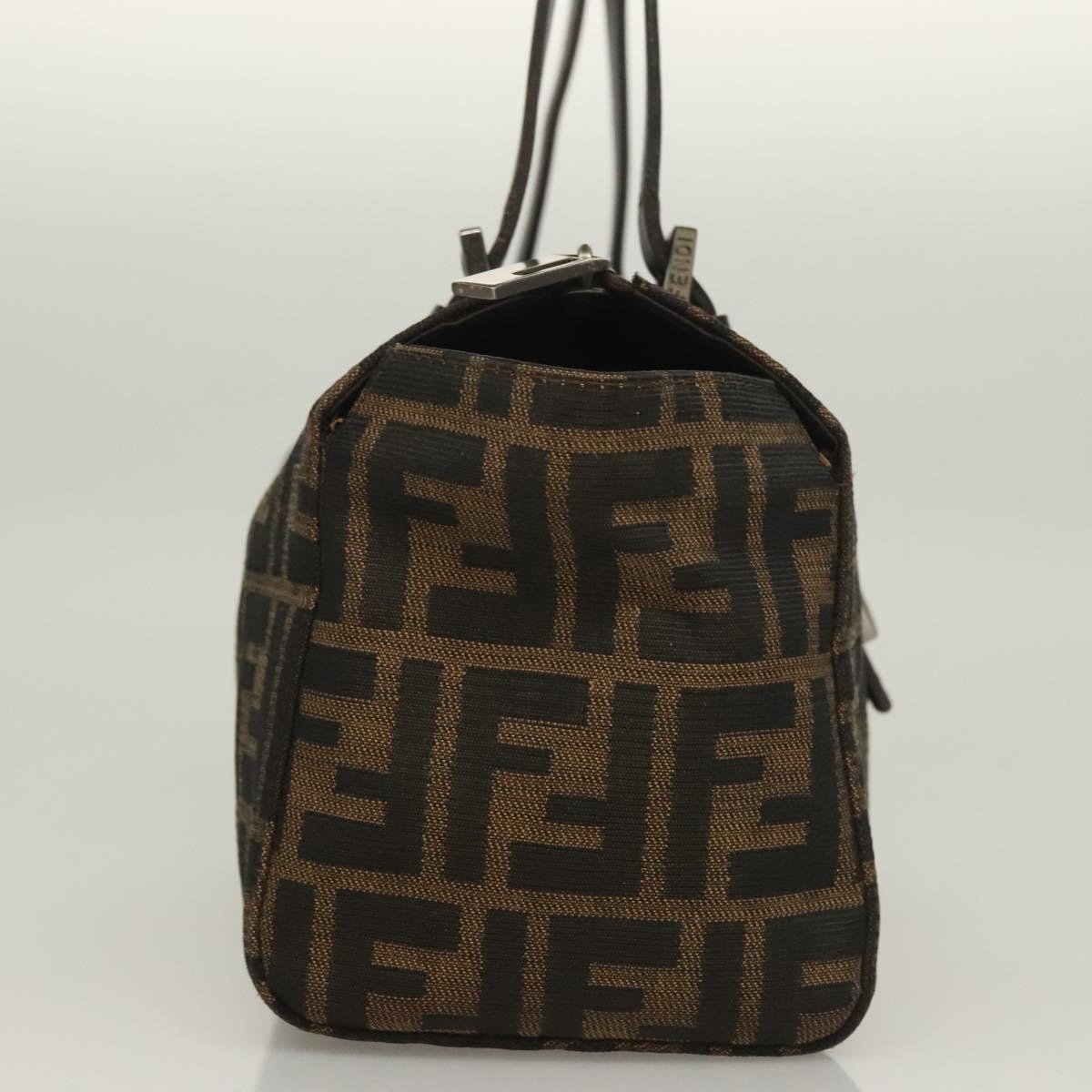 Fendi Vintage Bento Box Bag Zucca Canvas, BROWN, CANVAS, Handbag