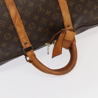 Louis Vuitton Keepall Bandoulière 60, Brown, Canvas, travel