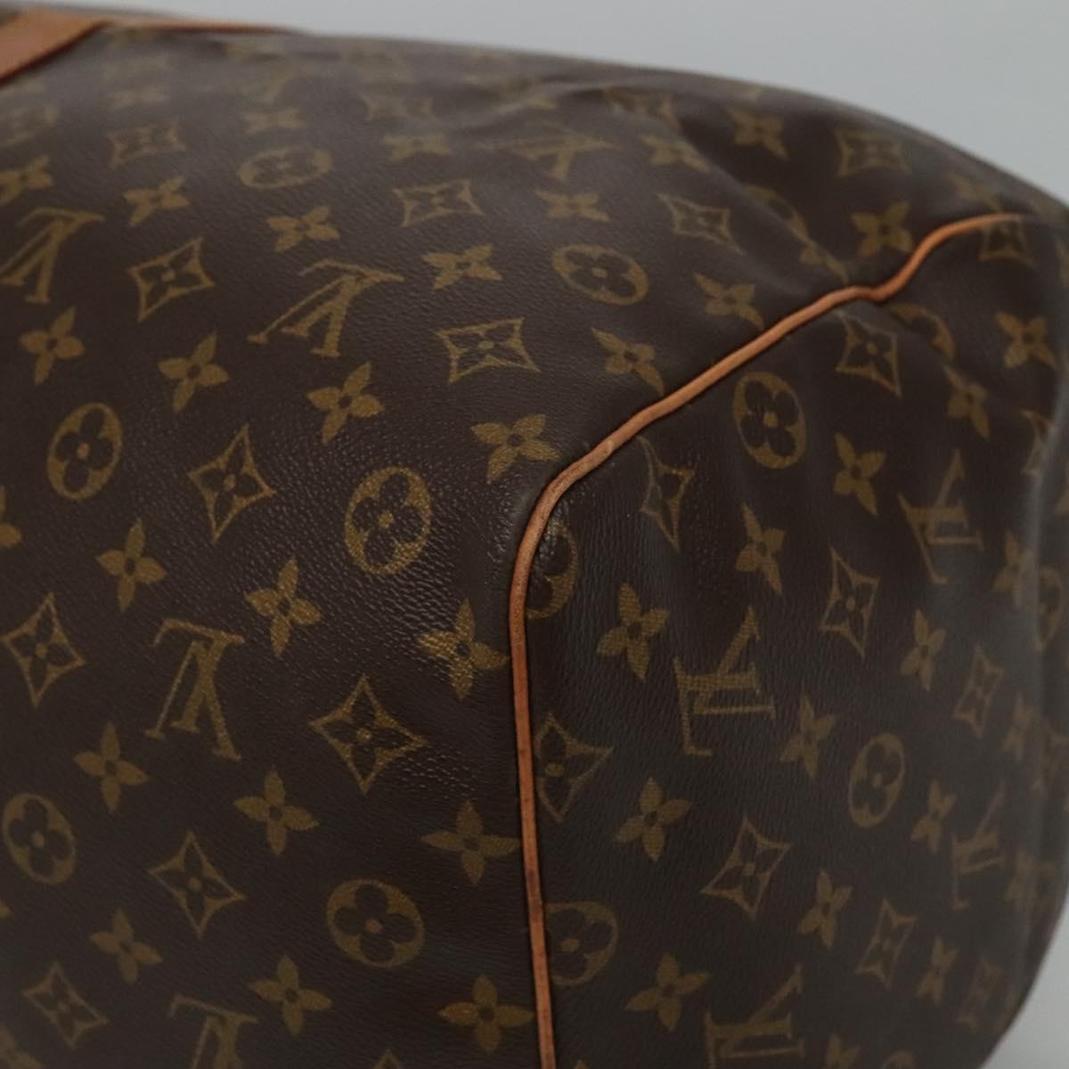 Louis Vuitton Keepall 60, Brown, Canvas, travel