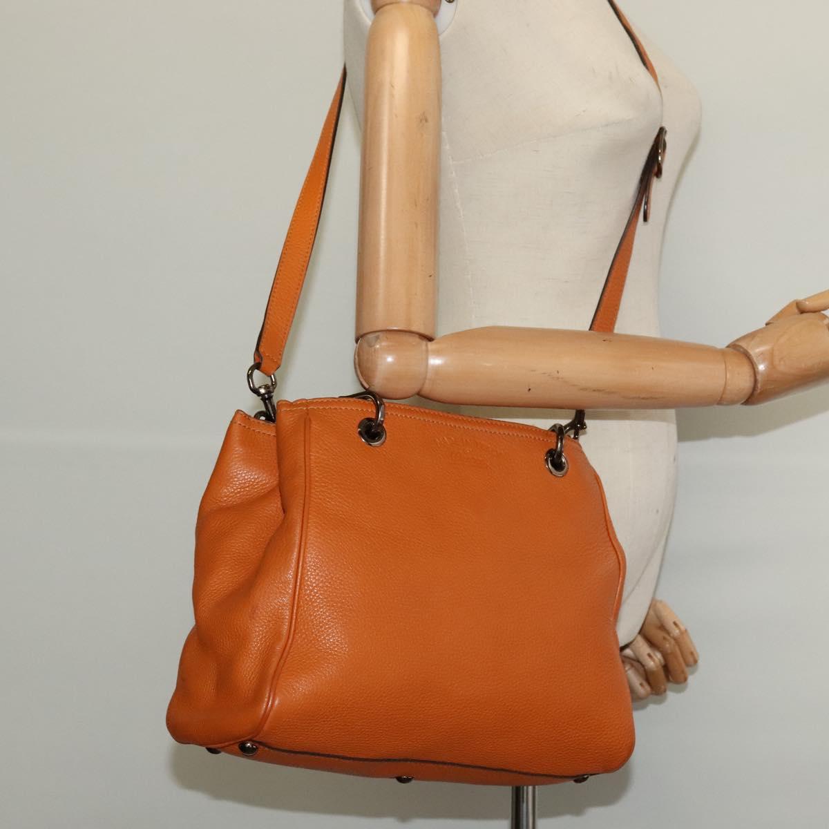 Gucci Bamboo, Orange, Leather, handbag
