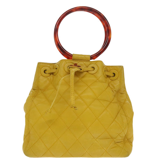 Chanel, Yellow, Leather, handbag