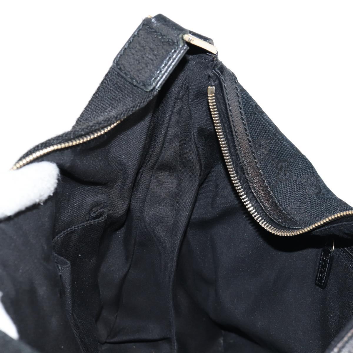 Gucci GG canvas, Black, Canvas, shoulder