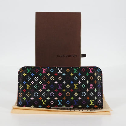 Louis Vuitton Insolite, Black, Canvas, wallet