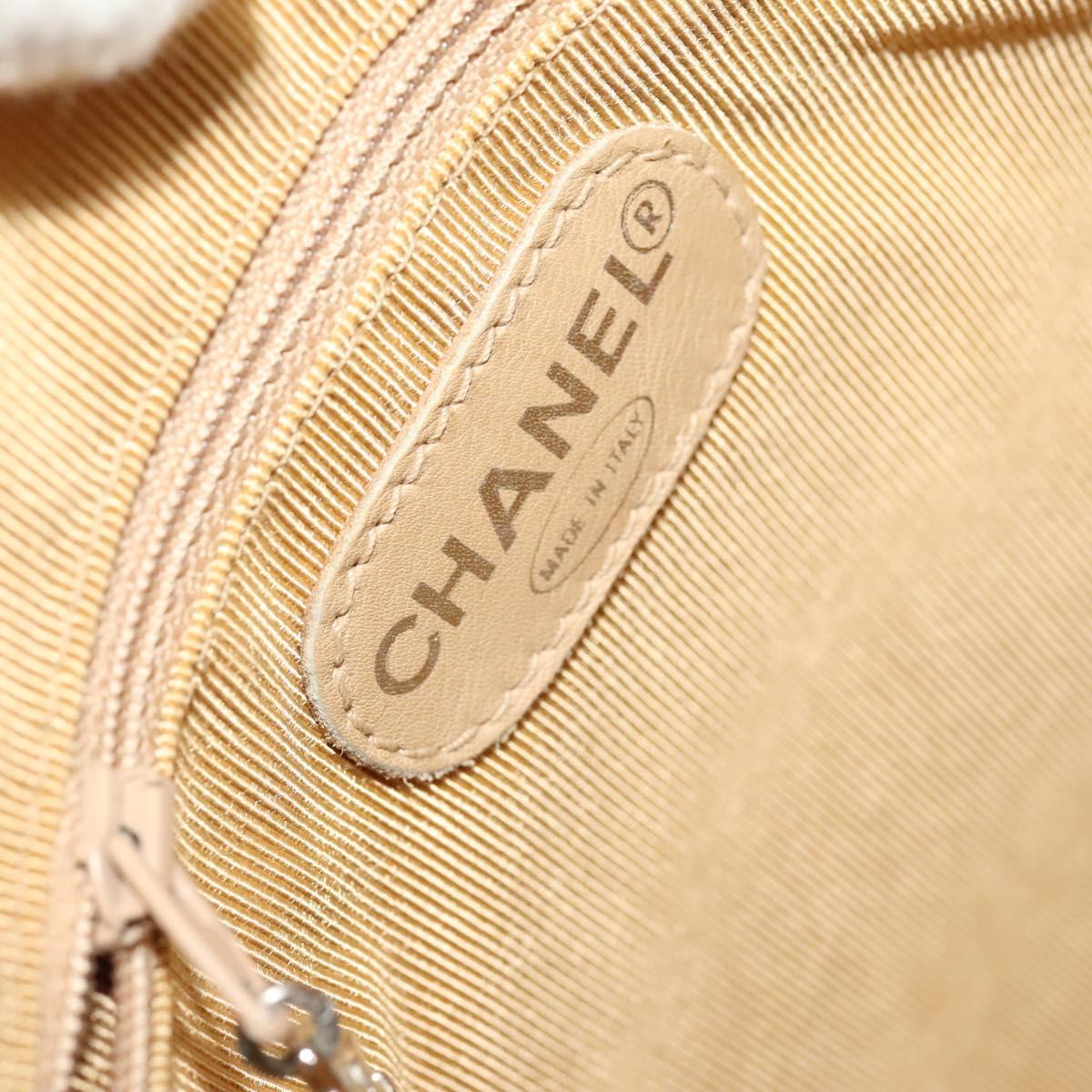 Chanel Cc, Beige, Leather, backpack