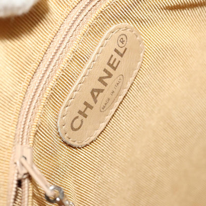 Chanel Cc, Beige, Leather, backpack