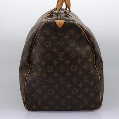 Louis Vuitton Keepall 60, Brown, Canvas, travel