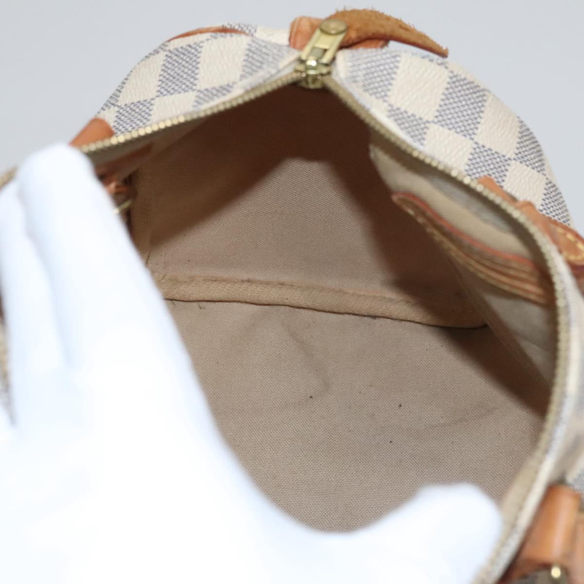 Louis Vuitton Speedy 25, White, Canvas, handbag