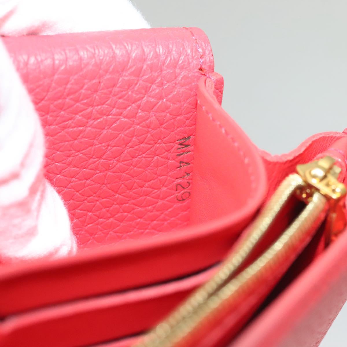 Louis Vuitton Capucines, Red, Leather, wallet