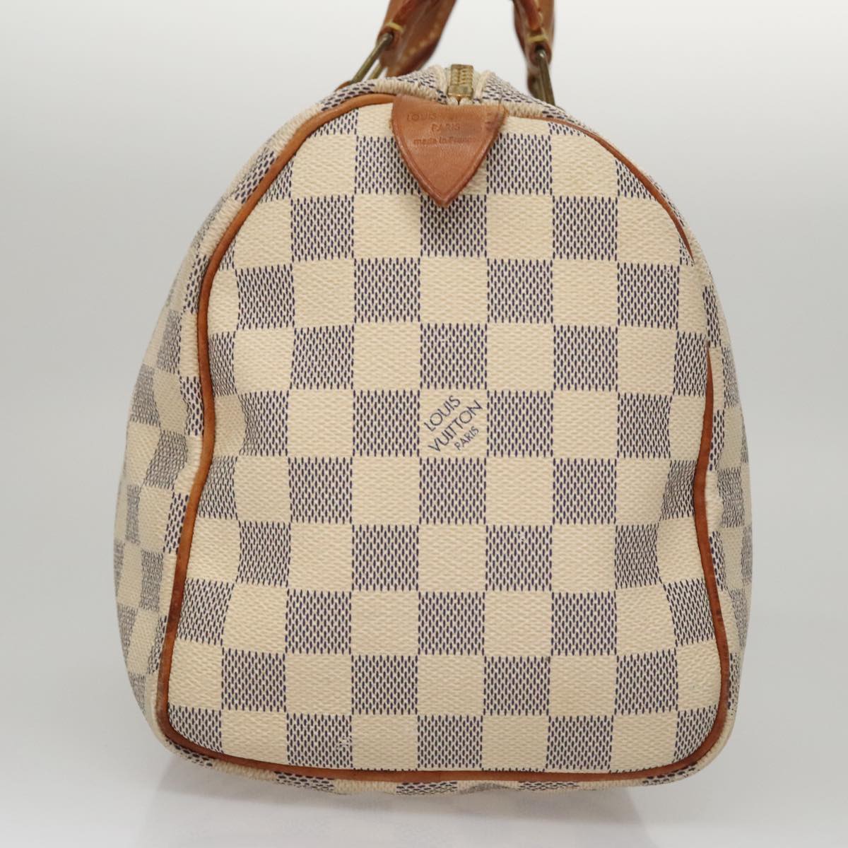 Louis Vuitton Speedy 25, White, Canvas, handbag