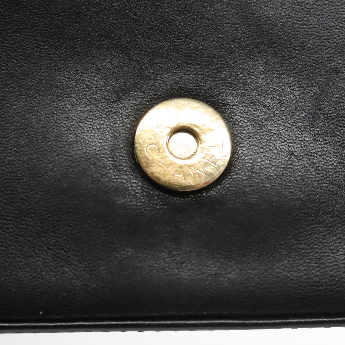 Chanel Chocolate bar, Black, Calfskin, shoulder