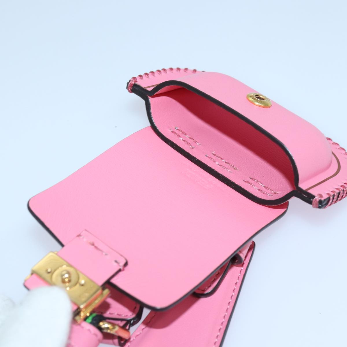 Fendi Baguette, Pink, Leather, clutch