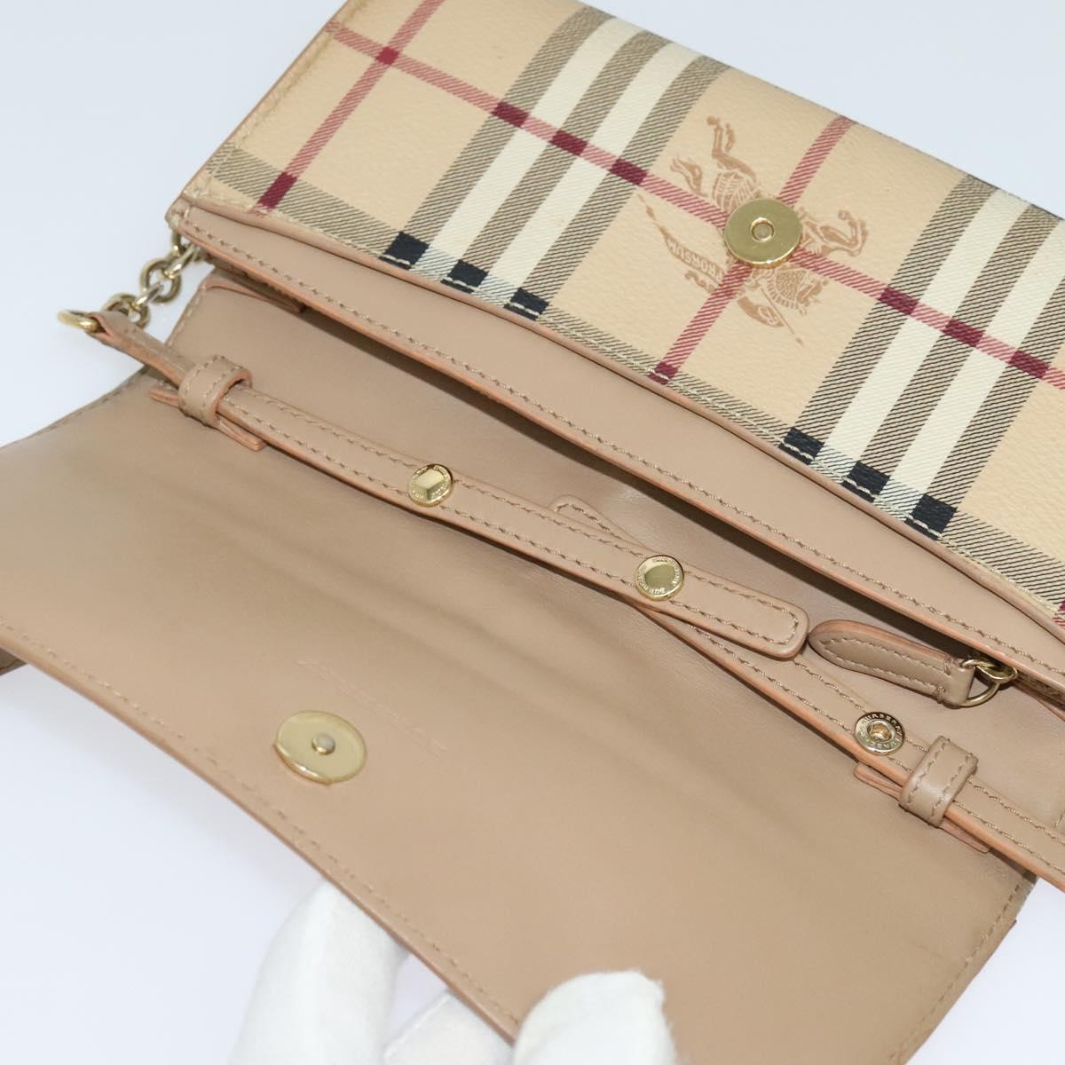 Burberry Haymarket, Beige, Canvas, wallet