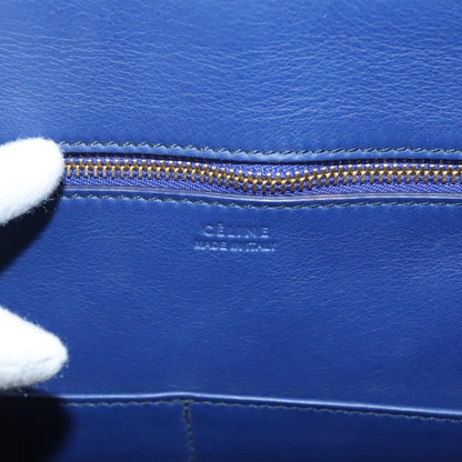 Céline Tie, Navy, Leather, handbag