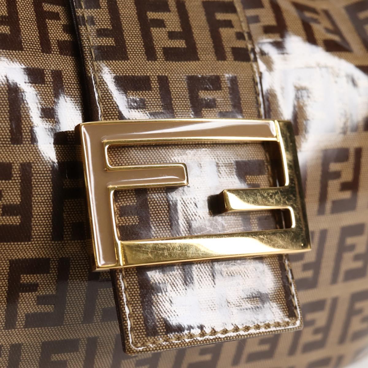 Fendi Zucchino, Brown, Canvas, handbag