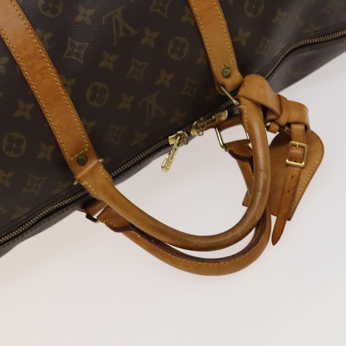 Louis Vuitton Keepall Bandoulière 60, Brown, Canvas, travel