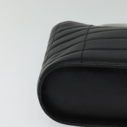 Chanel Chocolate bar, Black, Leather, handbag