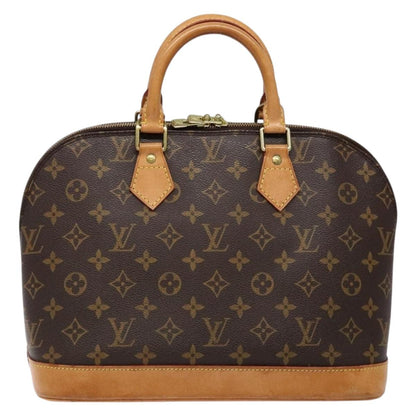 Louis Vuitton Alma, Brown, Canvas, handbag