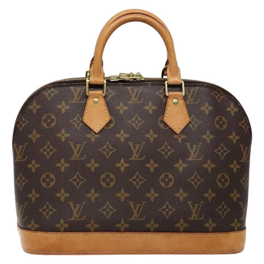 Louis Vuitton Alma, Brown, Canvas, handbag