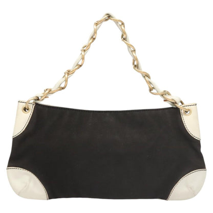 Chanel, Black, Canvas, shoulder