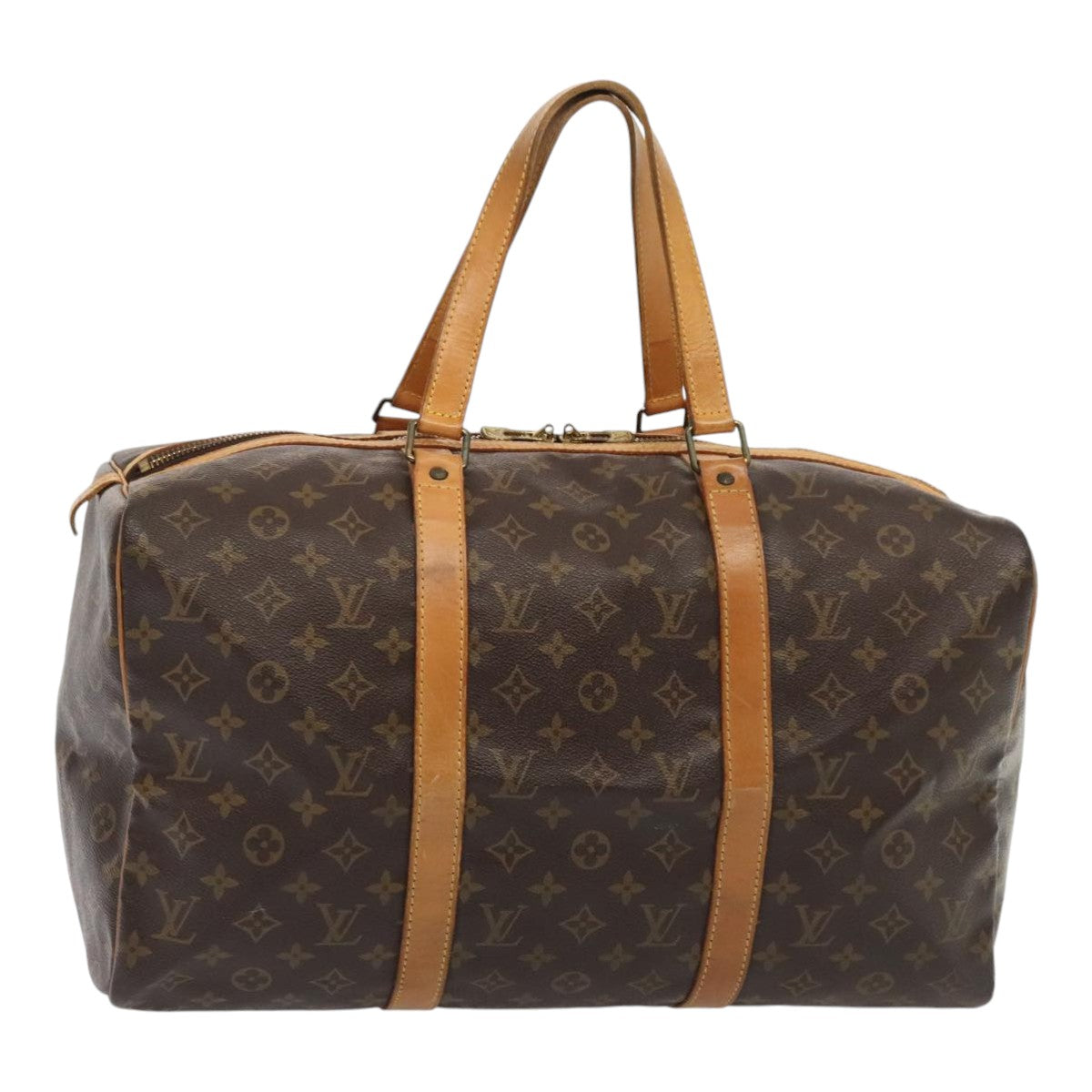 Louis Vuitton Sac Souple, Brown, Canvas, travel