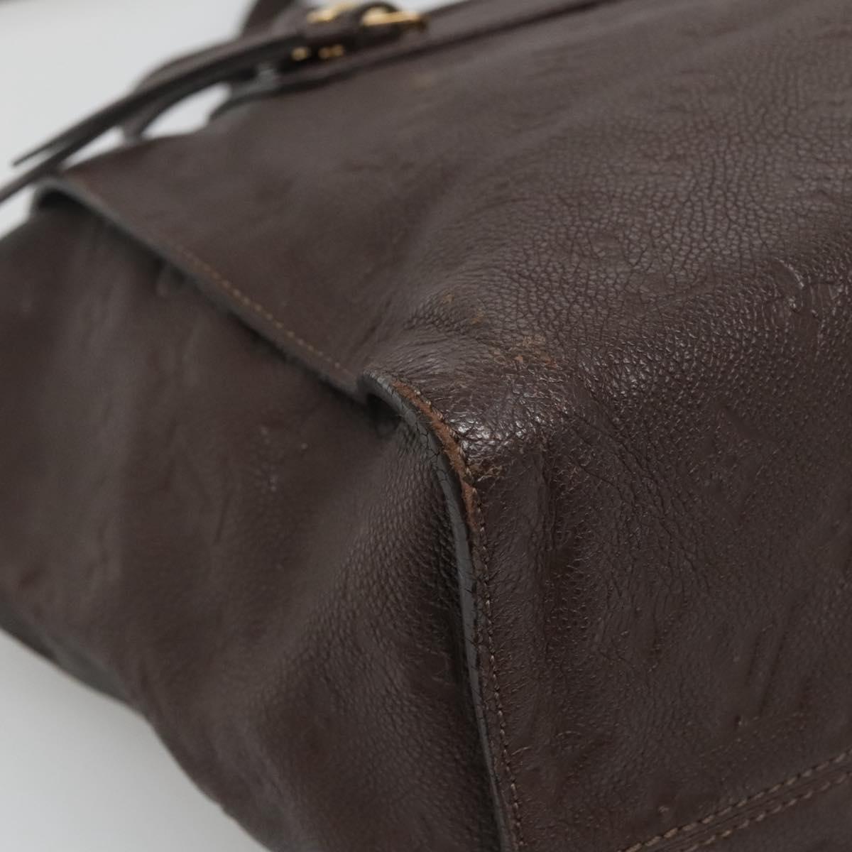 Louis Vuitton Lumineuse, Brown, Leather, tote