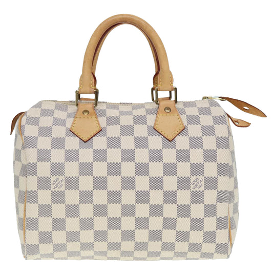 Louis Vuitton Speedy 25, White, Canvas, handbag