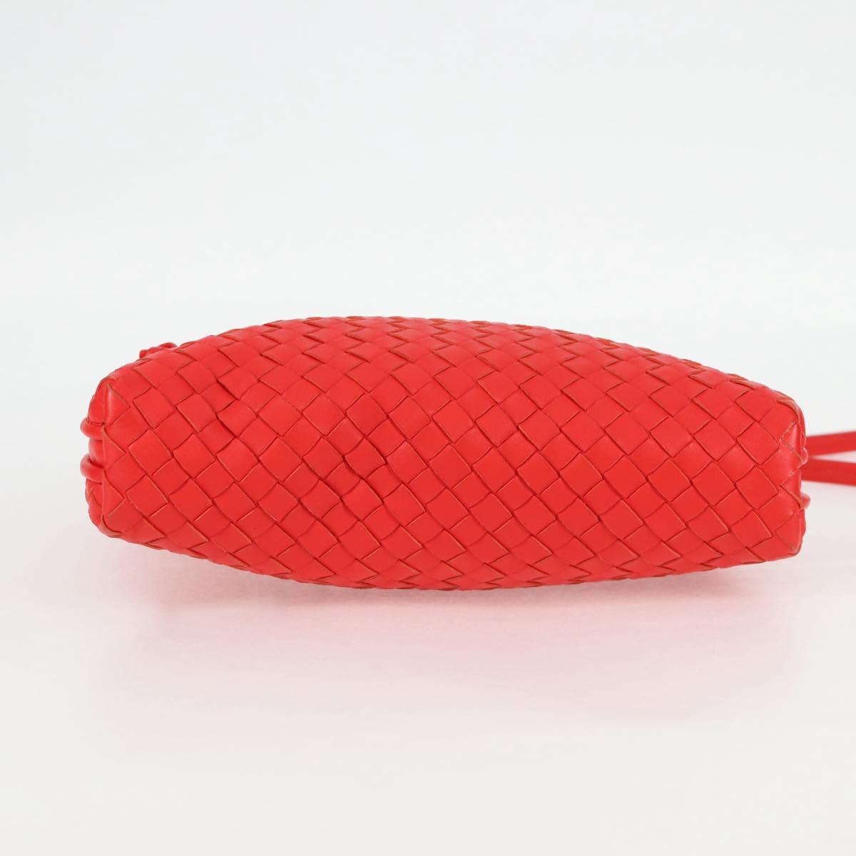 Bottega Veneta Intrecciato, Red, Leather, shoulder