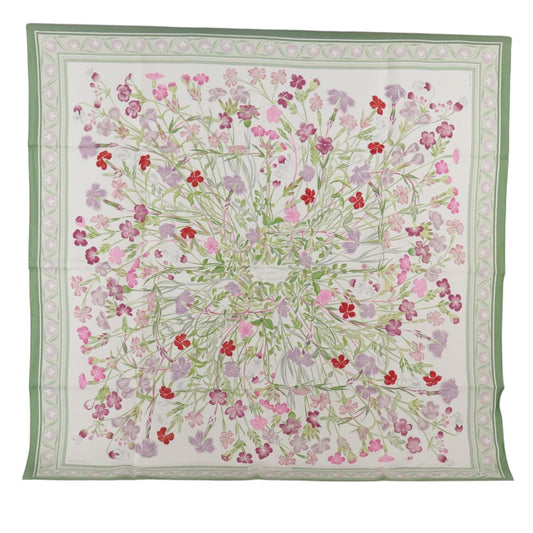 Hermes Carré 90 Silk multicolor, GREEN, SILK, Scarve & shawl