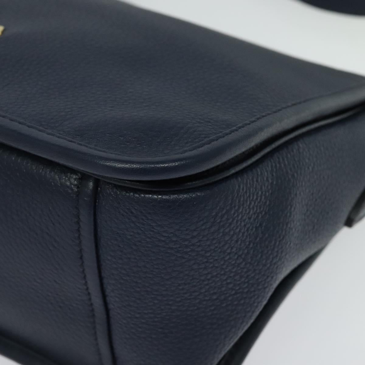 Prada Vitello, Navy, Leather, shoulder
