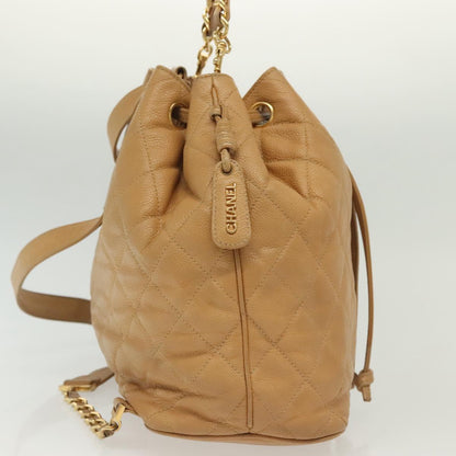 Chanel Vintage, Yellow, Leather, backpack