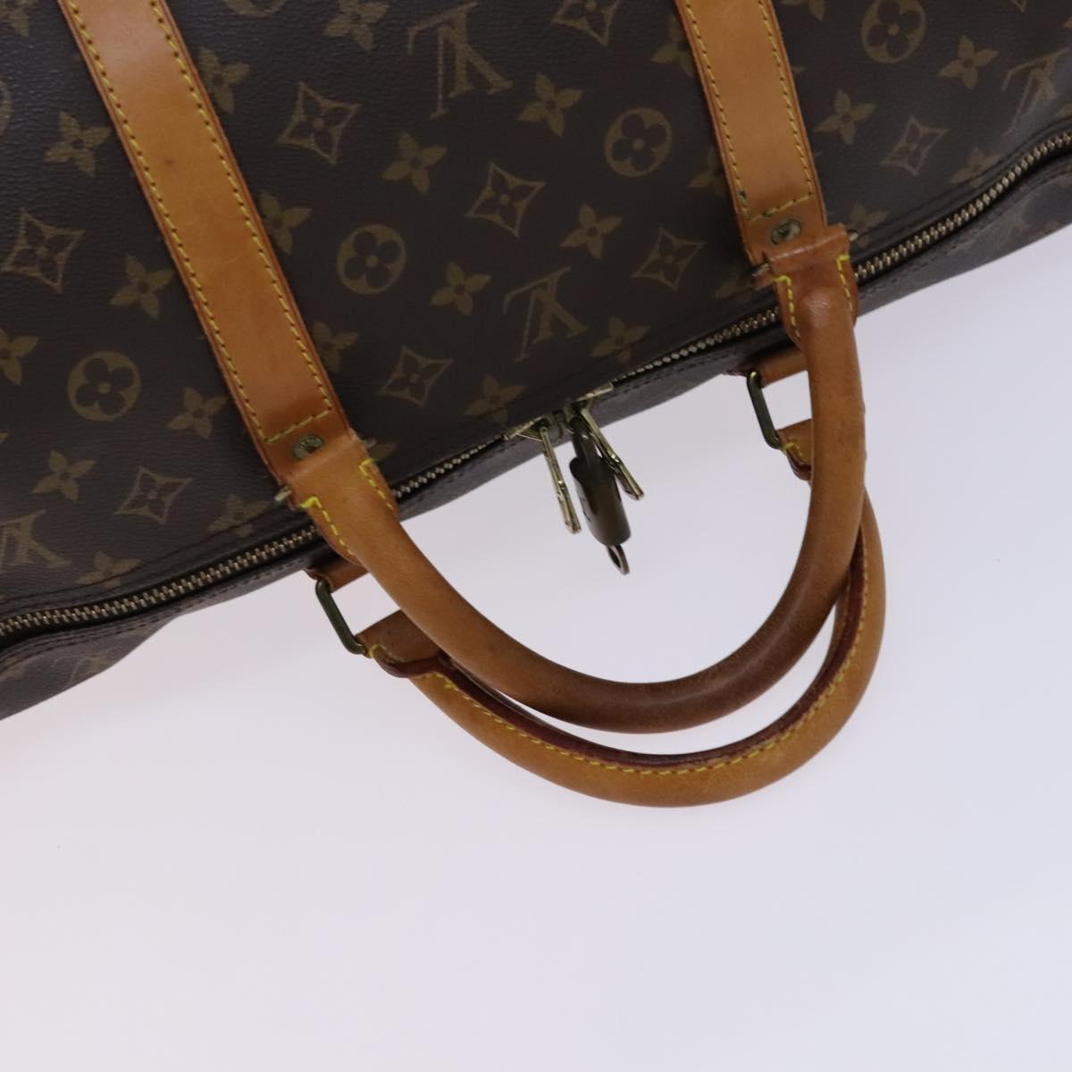 Louis Vuitton Keepall 60, Brown, Canvas, travel