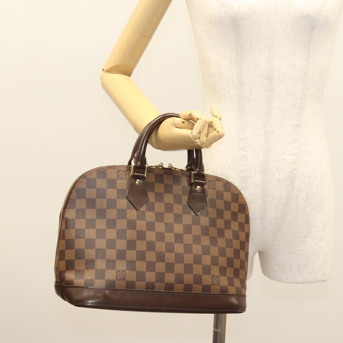 Louis Vuitton Alma BB, Brown, Canvas, handbag