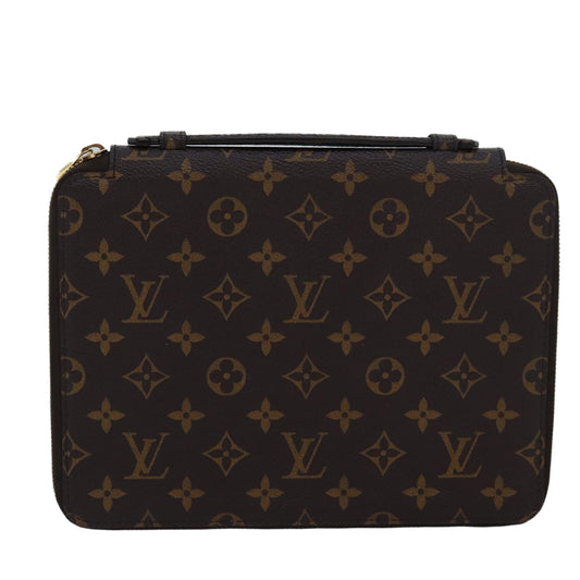 Louis Vuitton iPad Pouch, Brown, Canvas, clutch