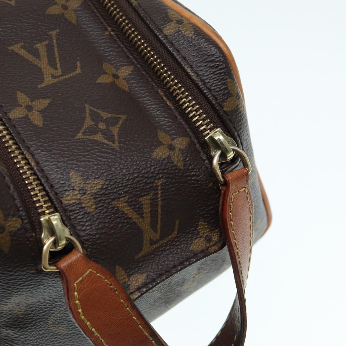 Louis Vuitton Dopp Kit, Brown, Canvas, clutch