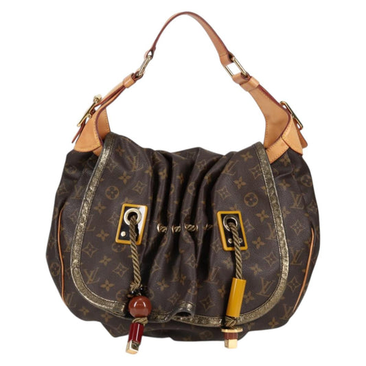 Louis Vuitton Kalahari, Brown, Canvas, shoulder