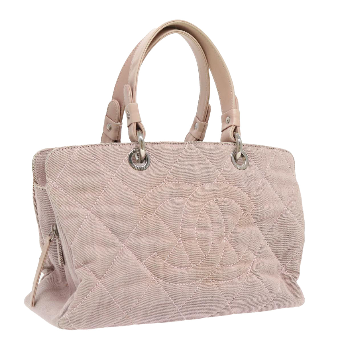 Chanel, Pink, Canvas, handbag